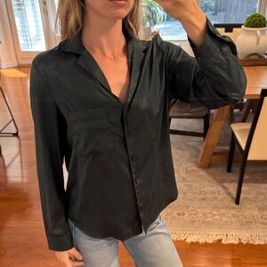 Elegant Deep Green Women's Blouse